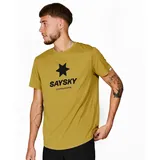 Saysky Herren Logo Combat T-Shirt gelb