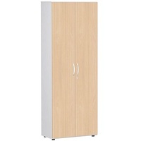 Geramöbel Garderobenschrank Flex, S-386128-BW weiß, buche 2 Fachböden 80,0