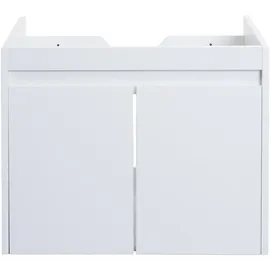 Mendler Waschbeckenunterschrank 2 Türen 59 x 48 x 45,5 cm Weiß