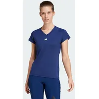 Adidas AEROREADY Train Essentials Minimal Branding V-Neck T-Shirt Dark Blue / White M