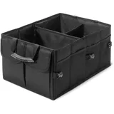 Amazon Basics Kofferraum-Organizer für das Auto, Kofferraumtasche mit Mehreren Fächern, 5 L Fassungsvermögen, Faltbar, Schwarz