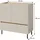 beautysofa Kommode LICO 95 x 105 x 40 cm Sandbeige