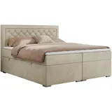 MKS Boxspringbett 160 x 200 cm H4 Beige