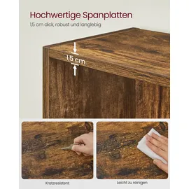 VASAGLE Bücherregal 10 Fächer 0 x 0 x 0 cm Braun