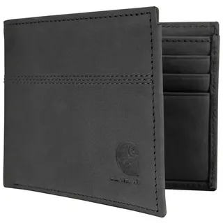 CARHARTT Saddle Leather Bifold Portemonnaie schwarz