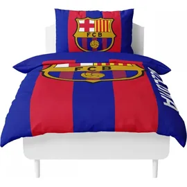 FC Barcelona Bettwäsche-set + 50x75 cm Mikrofaser 119122 mehrfarbig