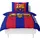 FC Barcelona Bettwäsche-set + 50x75 cm Mikrofaser 119122 mehrfarbig