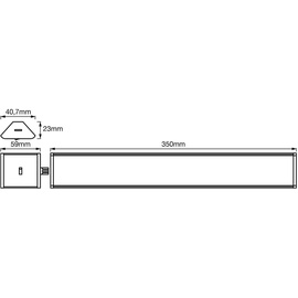 LEDVANCE Cabinet LED Corner 350 Unterbauleuchte 5W/830 (268227)