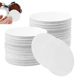 Androxeda 100 Stück Kaffeefilter Papier, Kaffeefilter 48mm, Einfach Zu Reinigen Und Biologisch Abbaubar, Filtertasse Für Kaffee, Ideal Für Kaffeemaschine, Espressokocher Und French Press