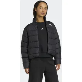 adidas Damen, Jacke Essentials CLIMAWARM 3-Streifen Synthetik, Größe L, in Grau BLACK