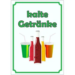 HB-Druck kalte Getränke Aufkleber Hochkant A7 (74x105mm)