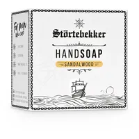NEU: Störtebekker® Premium Handseife Sandelholz | Feste Seife für Männer mit Sanddorn & Rosmarin | Warmer Sandelholzduft | Kernseife Vegan & Ohne Palmöl | Handgefertigt (100g)