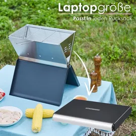Steinborg Klappgrill schwarz