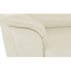 HIMOLLA Eckcouch Leder 2-Sitzer Creme
