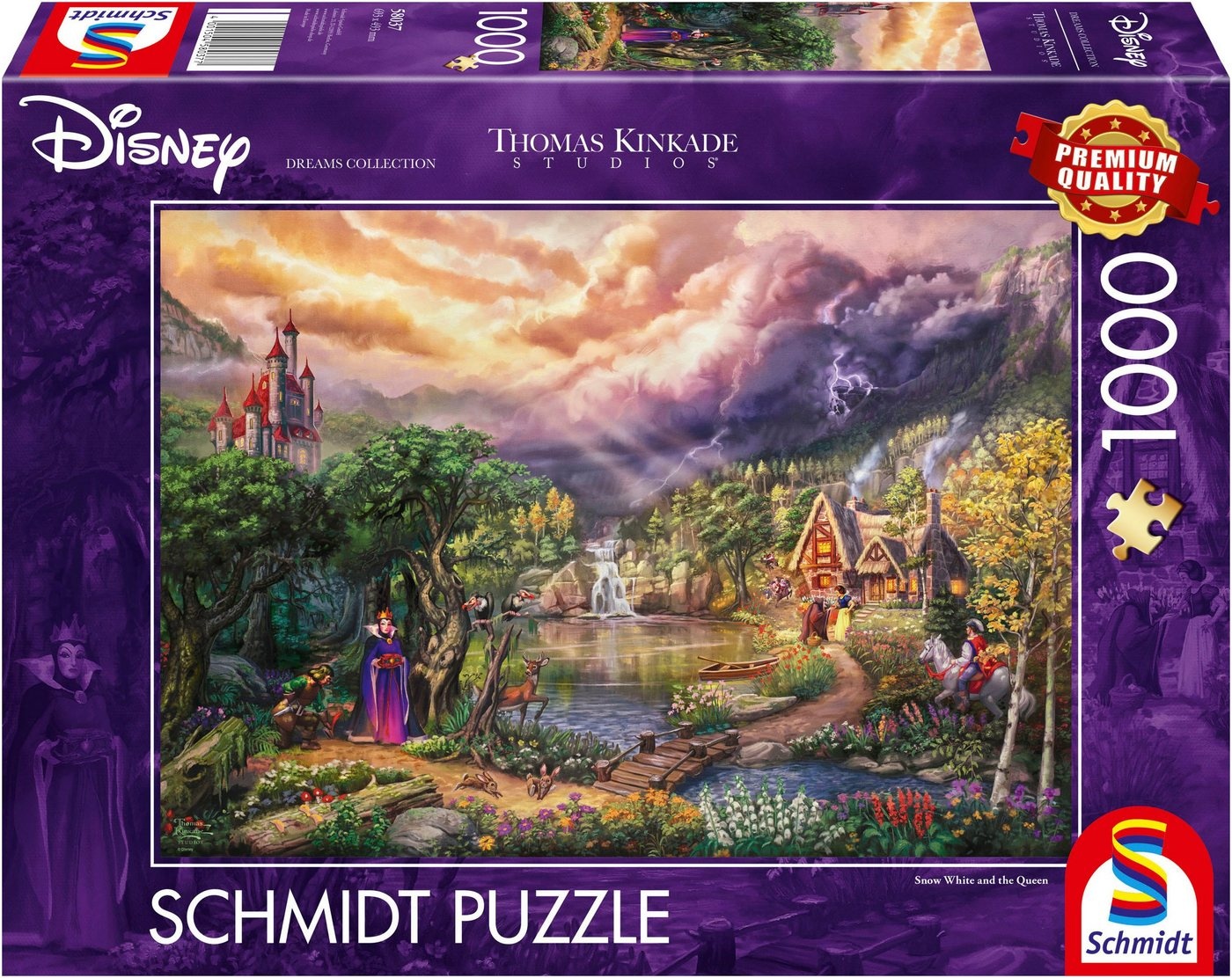 Schmidt Spiele Puzzle Disney, Snow White and the Queen von Thomas Kinkade, 1000 Puzzleteile bunt