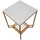 Mauro Ferretti Couchtisch Aus Metall Glas, Stein, 60x47x47 cm, Wohnzimmer, Wohnzimmertische, Couchtische