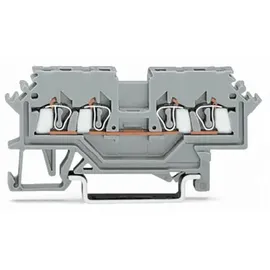 WAGO 279-621 Durchgangsklemme 4mm Zugfeder Belegung: L Grau