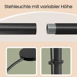 VASAGLE Leselampe 22,0 cm 170,0 cm Schwarz