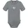 normani Outdoor Sports Baby Merino Kurzarmbody Tihoi in Grau gestreift | Gr.: 74