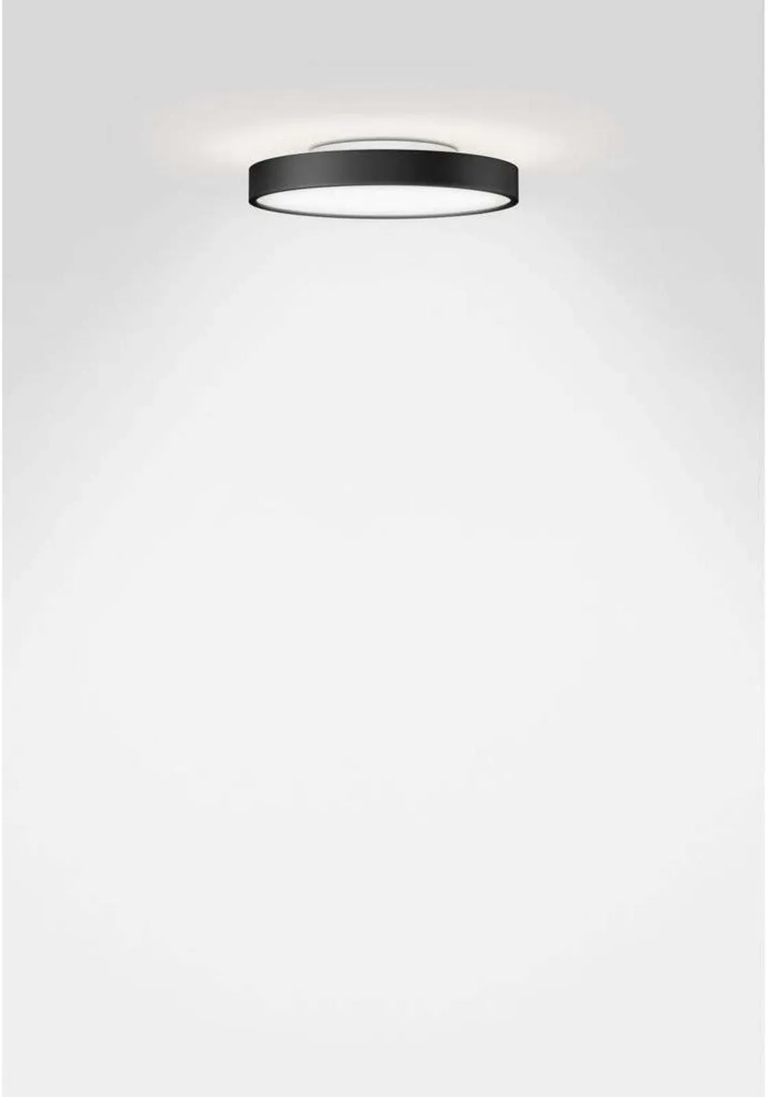 Deckenleuchte Serien Lighting, dimmbar, Schwarz, für Wohnzimmer, Aluminium - 4.8