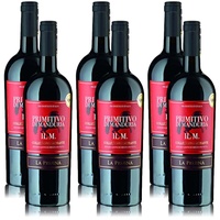 La Pruina Primitivo di Manduria DOP, trocken, sortenreines Weinpaket (6x0,75l)