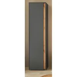 furn.design Center Schuhschrank 50 x 200 x 40 cm grau