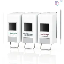 Blanc HYGIENIC Tri-Spender, Softflaschenspender (Vakuumflaschen) für alle gängigen Softflaschen, für 1.000 ml & 2.000 ml Softflaschen