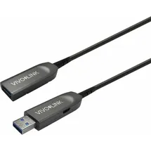 Vivolink USB-A 20 m Schwarz