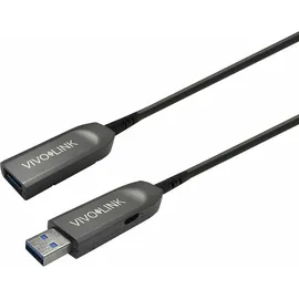 Vivolink USB-A 20 m Schwarz