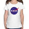 Shirtracer T-Shirt Nasa Meatball Logo Kinderkleidung und Co weiß 116 (5/6 Jahre)