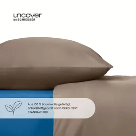 SCHIESSER Soho Uni Taupe 135 x 200 cm + 80 x 80 cm