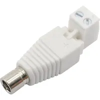 Conrad DC-11F-WT Niedervolt-Steckverbinder Buchse, gerade 5.5mm 2.5mm 1St.
