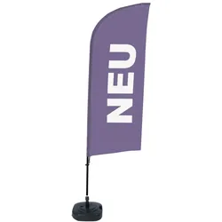 SHOWDOWN Displays Showdown Beachflag - Komplett-Set - Neu - Lila/Schwarz