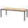 AMBIA GARDEN Gartentisch, Dunkelgrau, Teak, Holz, Metall, Eukalyptusholz, massiv, rechteckig, eckig, 90x74x206 cm, Fsc, Gartenmöbel, Gartentische, Gartentische