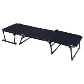 INDA-EXCLUSIV Doppelliege 2 in 1 Gartenliege 59 x 59 x 22 cm Schwarz