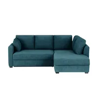 bobb Ecksofa mit Boxspringpolsterung  Lisa de Luxe , türkis/petrol , Maße (cm): B: 235 H: 90 T: 184.0