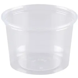 1000x Verpackungsbecher PS, klar, rund, 100ml