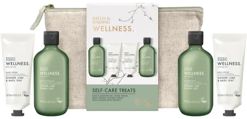 Baylis & Harding Wellness. Energise Geschenkset für den Körper Ginger, Lime & Basil Leaf
