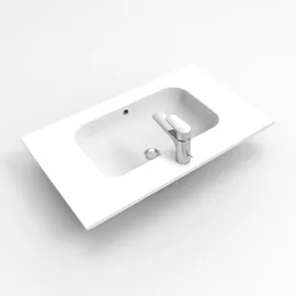 Sanipa Twiga Keramik-Set Design mit 2 Auszügen und LED-Beleuchtung, Eiche Natural-Touch, SL25085 SL25085