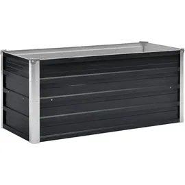vidaXL Garten-Hochbeet verzinkter Stahl rechteckig 100 x 40 x 45 cm Anthrazit