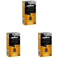 Lavazza Espresso Lungo, floraler und aromatischer Espresso, 10 Kapseln, Nespresso kompatibel (Packung mit 3)