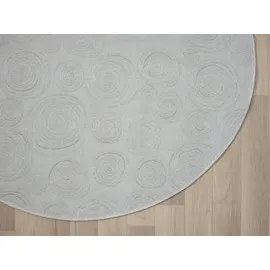 Myflair My Style Kurzflorteppich 120 x 120 cm Beige/Silber/Weiß