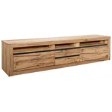 Massivmoebel24 Montreux TV-Lowboard 220x50x55 cm Natur/Massivholz