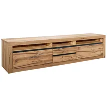 Massivmoebel24 Montreux TV-Lowboard 220x50x55 cm Natur/Massivholz