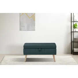 OTTO home Truhenbank AMIRA Dunkelgrün 81 x 36 x 43 cm