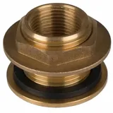 KLASEBO Regentonnen Durchführung Messing 1 1/4" AG x 1" IG