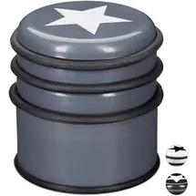 Relaxdays 10 x Türstopper mit Stern, dunkelgrau