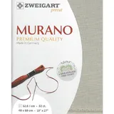 Zweigart Zählstoff MURANO precut 32 ct. 3984 Farbe 6028 Saharastaub, Handarbeitsstoff für Stickerei 48x68 cm