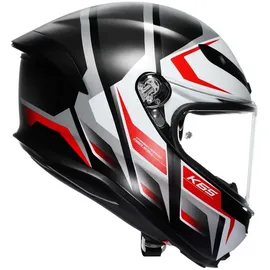 AGV K6 S Karve Schwarz matt/rot/weiß, M