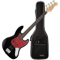 Rocktile Pro JB-30BK 70's Deluxe E-Bass Black Set inkl. Gigbag